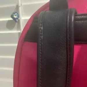 MCM | Bags | Mcm Odeon Studded Small Backpack Beetroot Pink  display picture 1